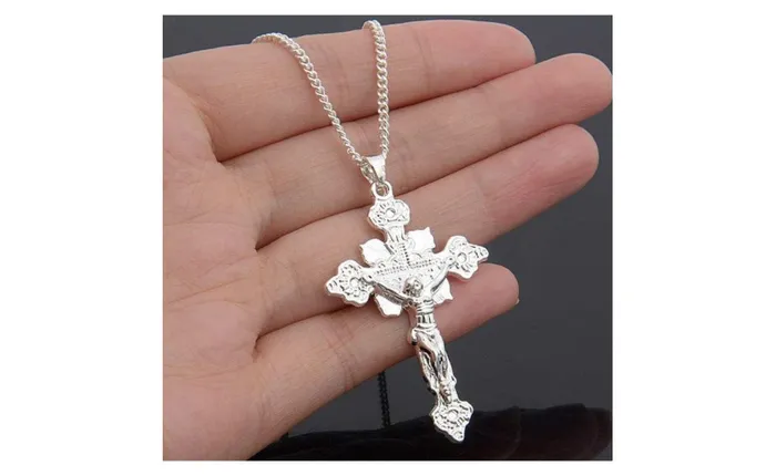 Necklaces Sparkling Selections New Women Gold Plated Cross Jesus Design Pendant Charm Necklace Necklaces Sparkling Selections New Women Gold Plated Cross Jesus Design Pendant Charm Necklace