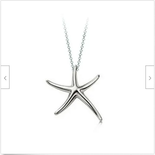 Necklaces sparklingselections Beautiful Silver Plated Starfish Pendant Necklace For Women Necklaces sparklingselections Beautiful Silver Plated Starfish Pendant Necklace For Women