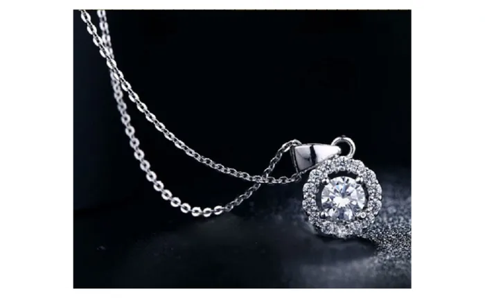 Necklaces sparklingselections White Gold Plated Vintage Wedding Chain Necklace For Women