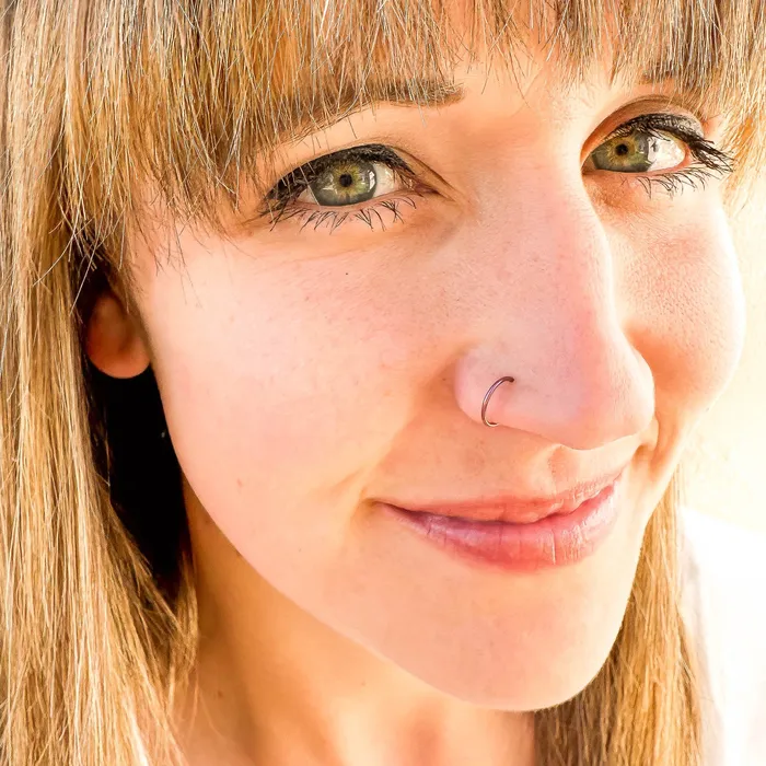Niobium Nose Hoop Hoops By Hand Earrings Niobium Nose Hoop Hoops By Hand Earrings