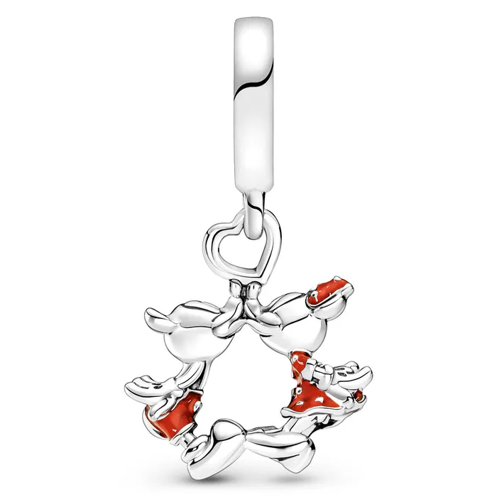 Pandora Disney Mickey Mouse Minnie Mouse Kissing Dangle Charm Pandora Charm Necklaces Pandora Disney Mickey Mouse Minnie Mouse Kissing Dangle Charm Pandora Charm Necklaces