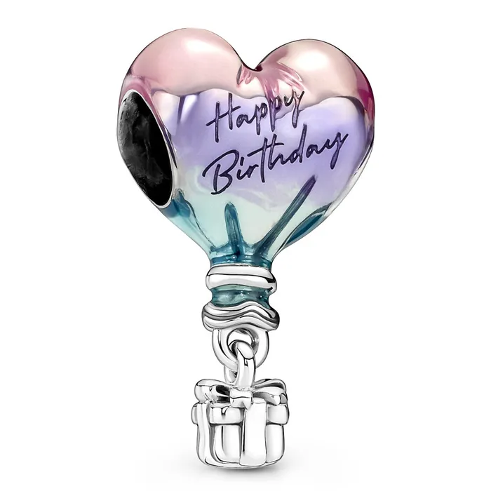 Pandora Happy Birthday Hot Air Balloon Charm Pandora Charm Necklaces