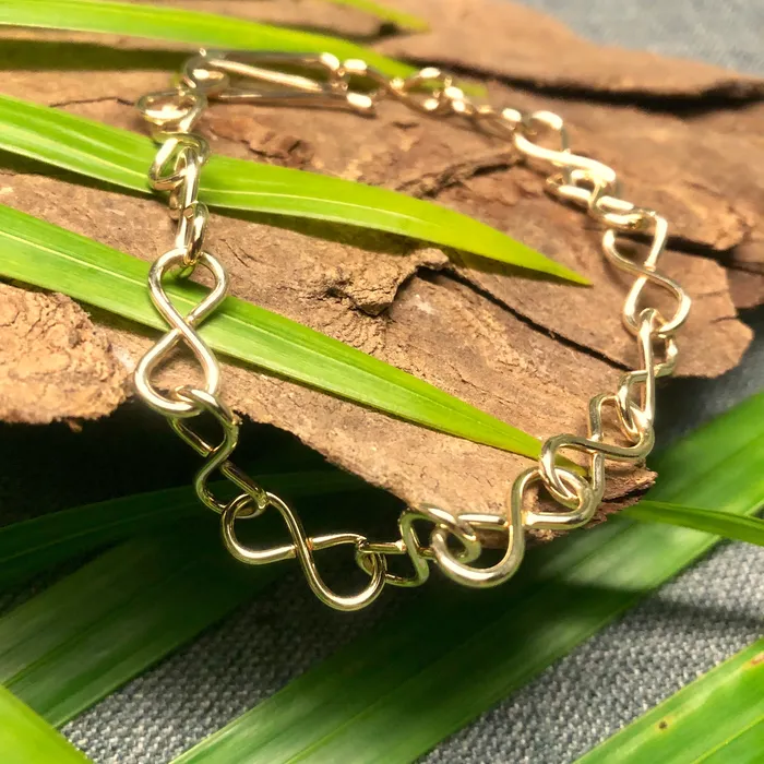Rings Crucian Gold 14K Gold Infinity Anklet
