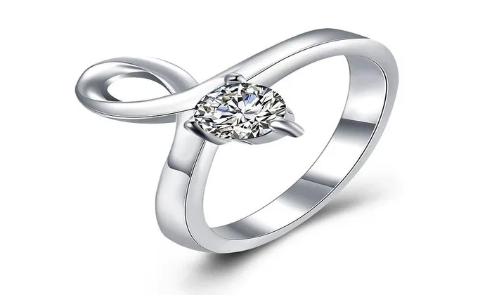 Rings Floating Charms Cubic Zirconia Silver Plated Engagement Ring7 Sparkling Selection Rings Floating Charms Cubic Zirconia Silver Plated Engagement Ring7 Sparkling Selection