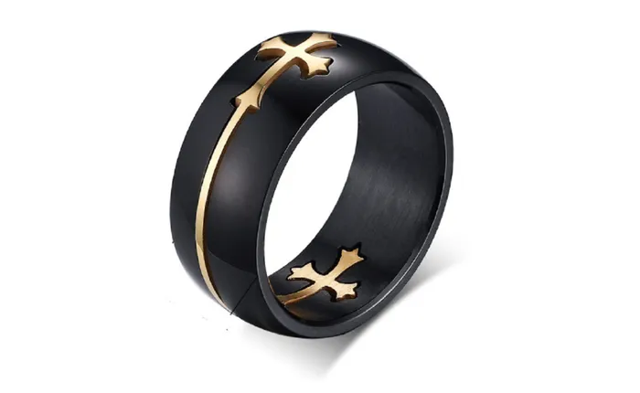 Rings High Quality New Stainless Steel Ring 8MM Detachable Cross Fashion Ring Jewelry For Women7 sparklingselections Rings High Quality New Stainless Steel Ring 8MM Detachable Cross Fashion Ring Jewelry For Women7 sparklingselections