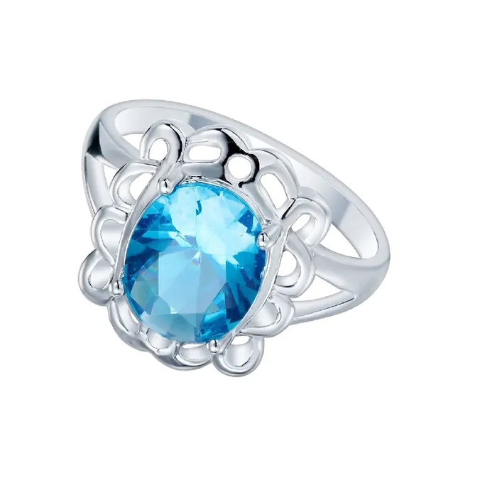Rings New Fashion Hollow Silver Plated Engagement Ring sparklingselections Rings New Fashion Hollow Silver Plated Engagement Ring sparklingselections