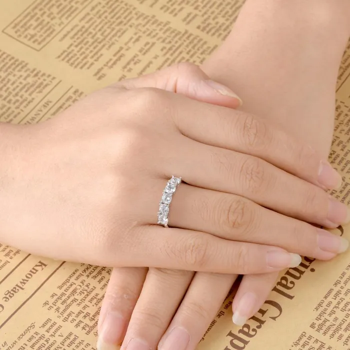 Rings sparklingselections Fashion 925 Sterling Silver Bridal Ring Clear Cubic Zircon Wedding Ring Rings sparklingselections Fashion 925 Sterling Silver Bridal Ring Clear Cubic Zircon Wedding Ring