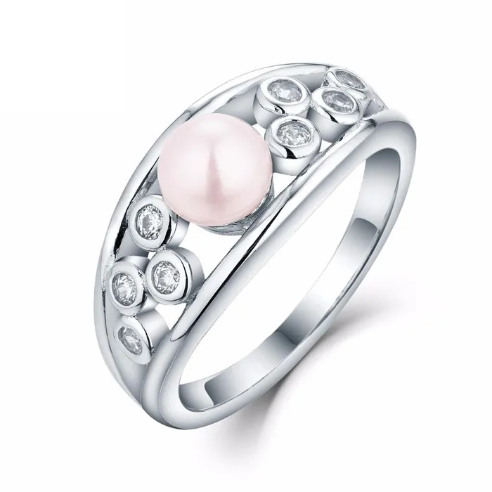 Rings sparklingselections Silver Ring with Pearl for Women