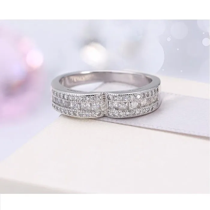 Rings sparklingselections Women Heart Shape Zircon Romantic Style Ring