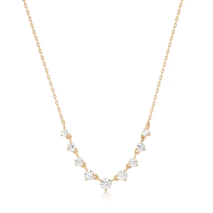 ROSAMUND Rose Cut White Sapphire Necklace Aurelie Gi Necklaces