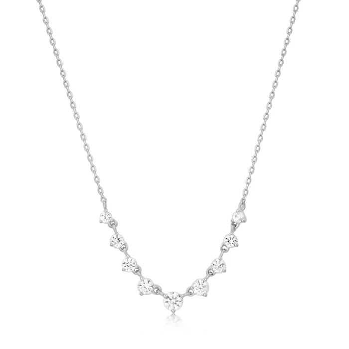 ROSAMUND Rose Cut White Sapphire Necklace Aurelie Gi Necklaces