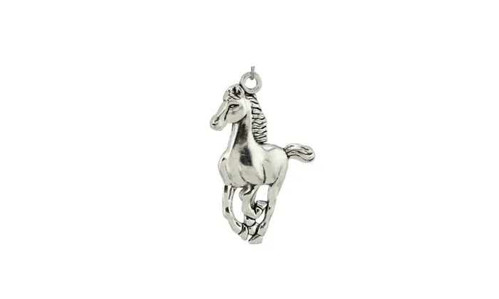Silver Tone 10X15 Cool Horse Pendant Short Necklace sparklingselections Necklaces Silver Tone 10X15 Cool Horse Pendant Short Necklace sparklingselections Necklaces