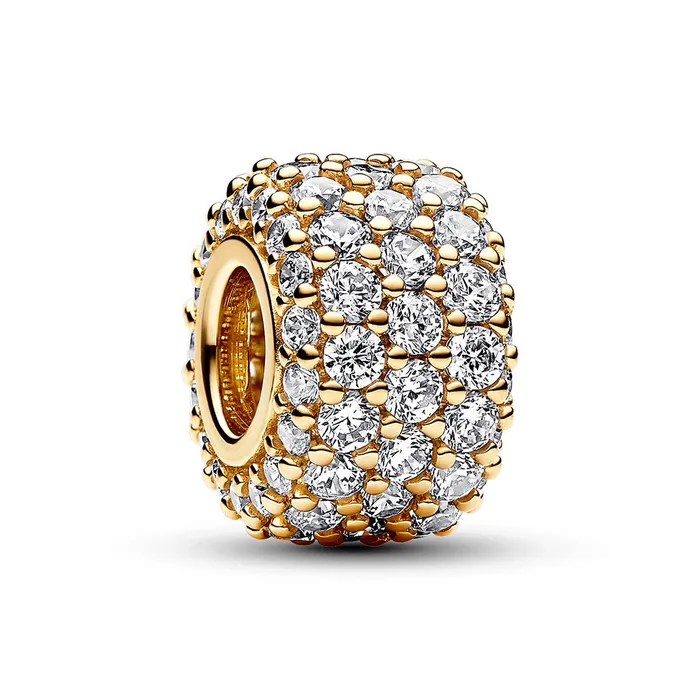 Sparkling Pav Triplerow Charm Pandora Charm Necklaces Sparkling Pav Triplerow Charm Pandora Charm Necklaces