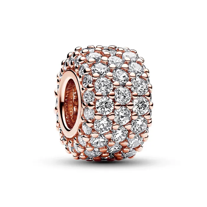 Sparkling Pav Triplerow Charm Pandora Charm Necklaces Sparkling Pav Triplerow Charm Pandora Charm Necklaces