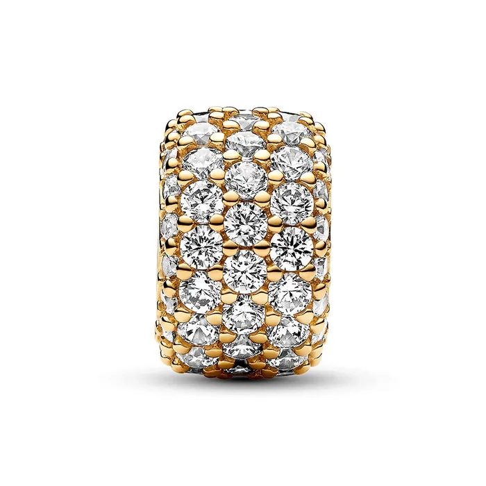 Sparkling Pav Triplerow Charm Pandora Charm Necklaces Sparkling Pav Triplerow Charm Pandora Charm Necklaces