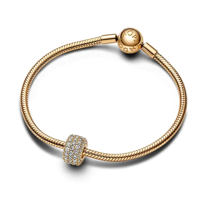 Sparkling Pav Triplerow Charm Pandora Charm Necklaces Sparkling Pav Triplerow Charm Pandora Charm Necklaces