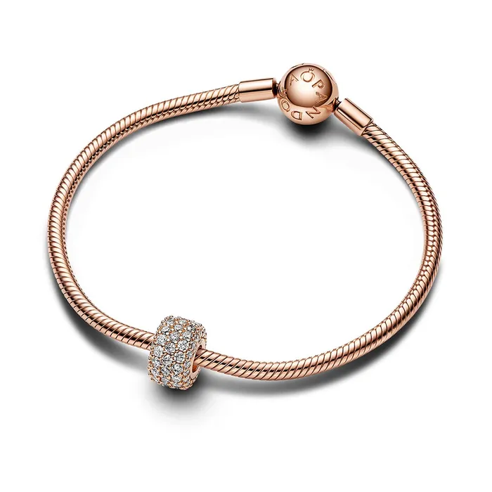 Sparkling Pav Triplerow Charm Pandora Charm Necklaces Sparkling Pav Triplerow Charm Pandora Charm Necklaces