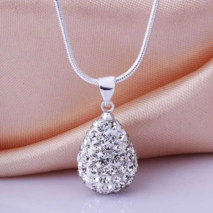 Sparkling Selection Necklaces Rhinestones Water Drop Crystal Pendant Necklace Sparkling Selection Necklaces Rhinestones Water Drop Crystal Pendant Necklace