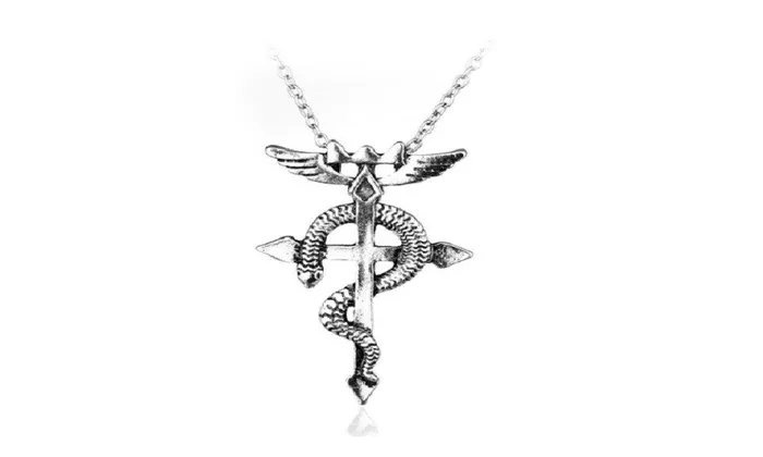 sparklingselections Necklaces Anime Style Vintage Full Metal Alchemist Pendant Necklace sparklingselections Necklaces Anime Style Vintage Full Metal Alchemist Pendant Necklace