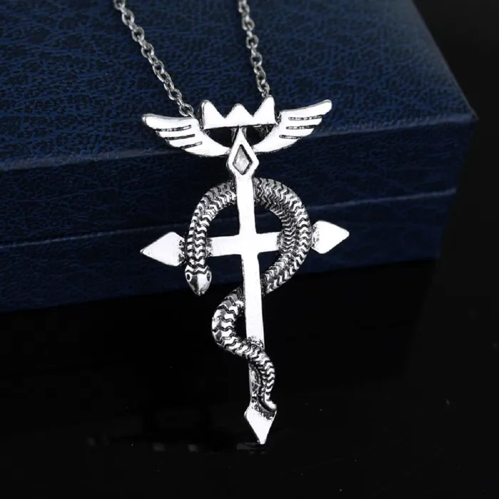 sparklingselections Necklaces Anime Style Vintage Full Metal Alchemist Pendant Necklace sparklingselections Necklaces Anime Style Vintage Full Metal Alchemist Pendant Necklace