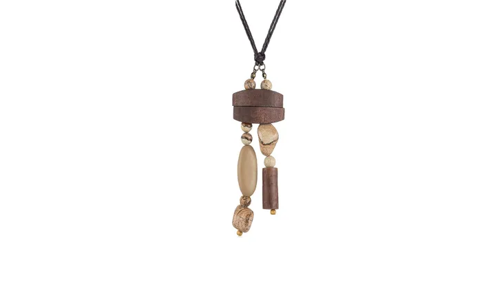 sparklingselections Necklaces Chokers Wood Beads Pendant Necklace For Women sparklingselections Necklaces Chokers Wood Beads Pendant Necklace For Women