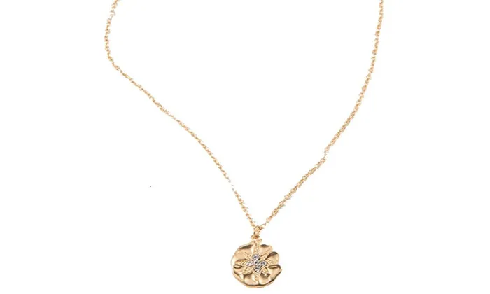 sparklingselections Necklaces Designing Round Gold Color Chain Choker Sun Pendant Necklace sparklingselections Necklaces Designing Round Gold Color Chain Choker Sun Pendant Necklace