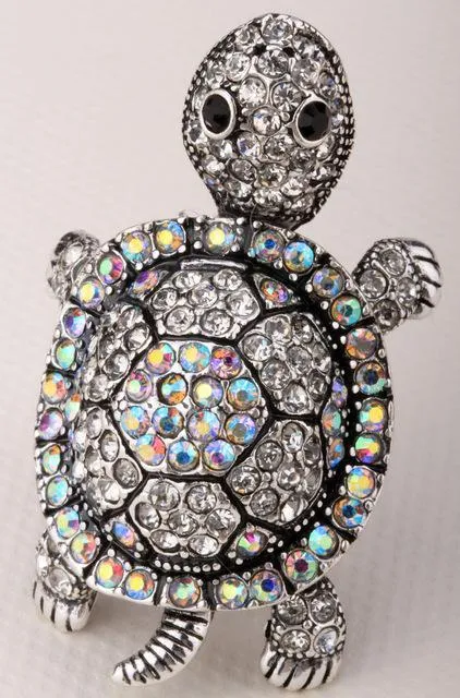 sparklingselections Rings Shaky turtle tortoise stretch ring for women summer fashion jewelry sparklingselections Rings Shaky turtle tortoise stretch ring for women summer fashion jewelry