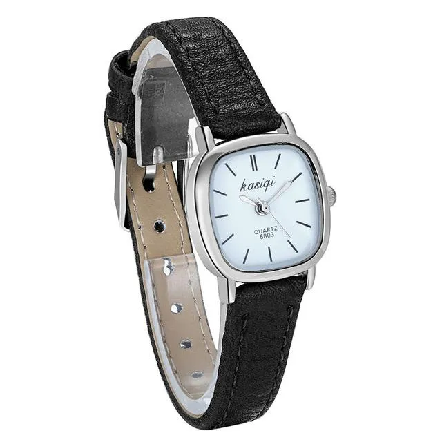 sparklingselections Watches Ladies Leather Female Quartz Watch