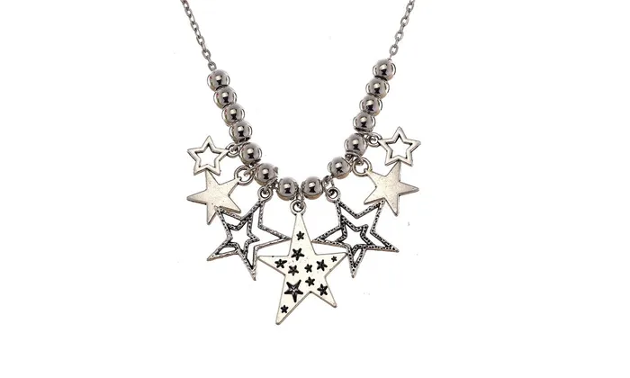 Star Tibetan Silver Pendant Necklace For Women sparklingselections Necklaces Star Tibetan Silver Pendant Necklace For Women sparklingselections Necklaces