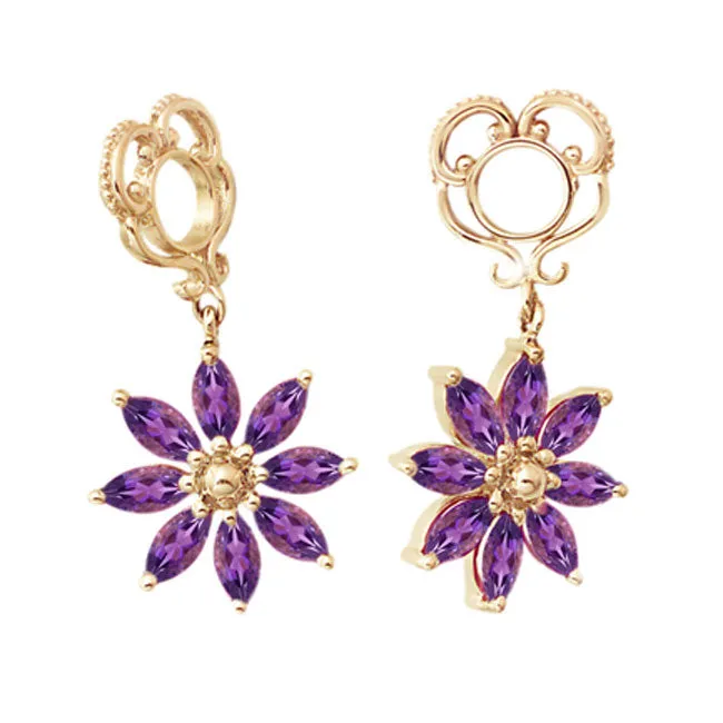 Storywheels PreStyled Sets Storywheels Amethyst Poinsettia Dangle 14K Gold Wheel RETIRED 271110 Storywheels PreStyled Sets Storywheels Amethyst Poinsettia Dangle 14K Gold Wheel RETIRED 271110