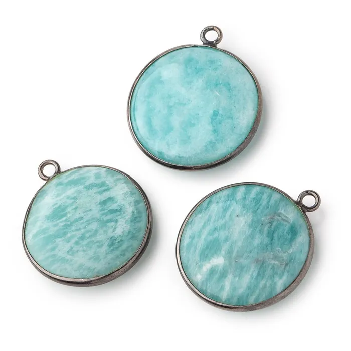 23mm Black Gold 925 Bezel Amazonite Plain Coin Pendant 1 Focal Bead Beadsofcambaycom Necklaces 23mm Black Gold 925 Bezel Amazonite Plain Coin Pendant 1 Focal Bead Beadsofcambaycom Necklaces