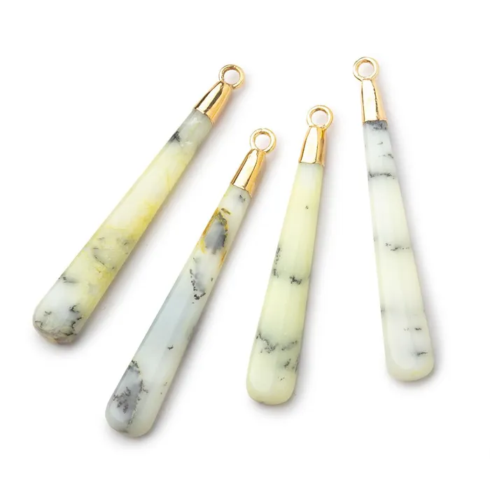 40x6mm Gold Leafed Lemon Chrysoprase Plain Pear Pendant 1 piece Beadsofcambaycom Necklaces 40x6mm Gold Leafed Lemon Chrysoprase Plain Pear Pendant 1 piece Beadsofcambaycom Necklaces
