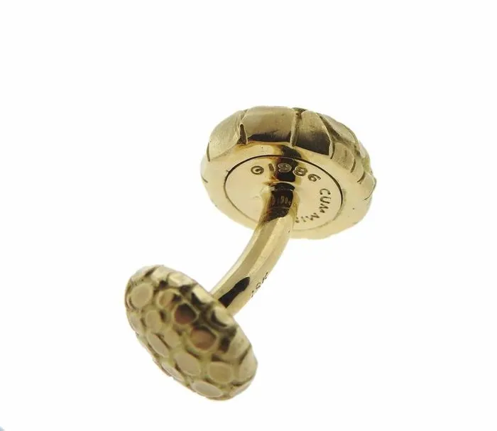Angela Cummings PreStyled Sets Angela Cummings Gold Snake Reptile Motif Cufflinks