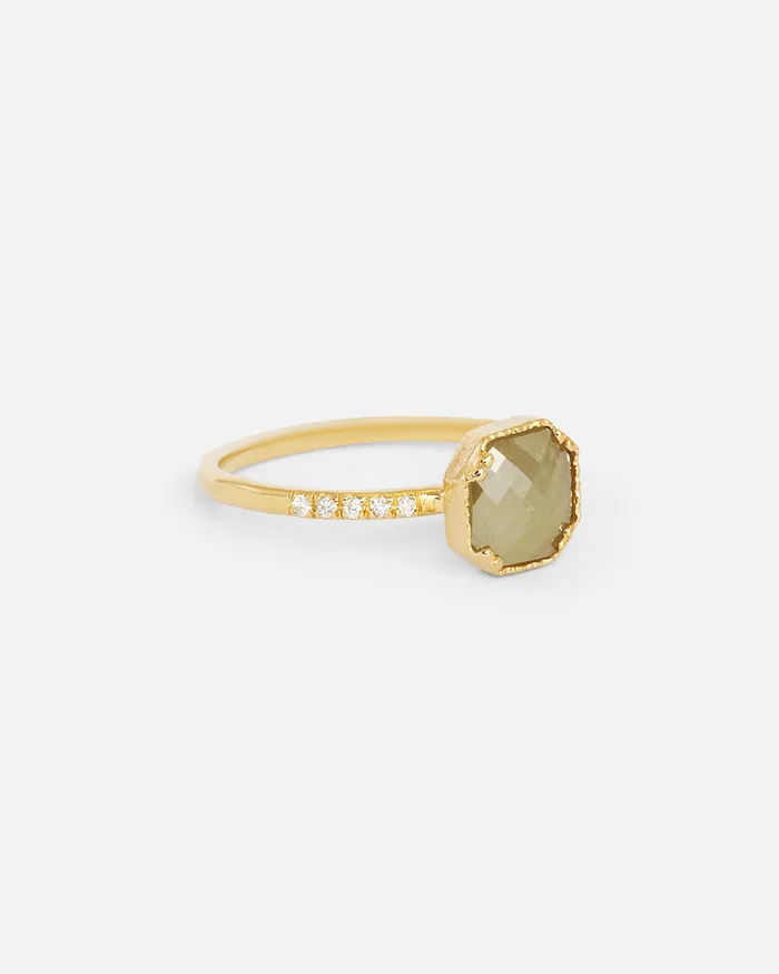 Ariko Rings Rose Cut Cushion Grey Diamond Ring Ariko Rings Rose Cut Cushion Grey Diamond Ring