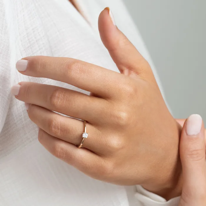 AURUM by Gubjrg Rings Womens diamond ring