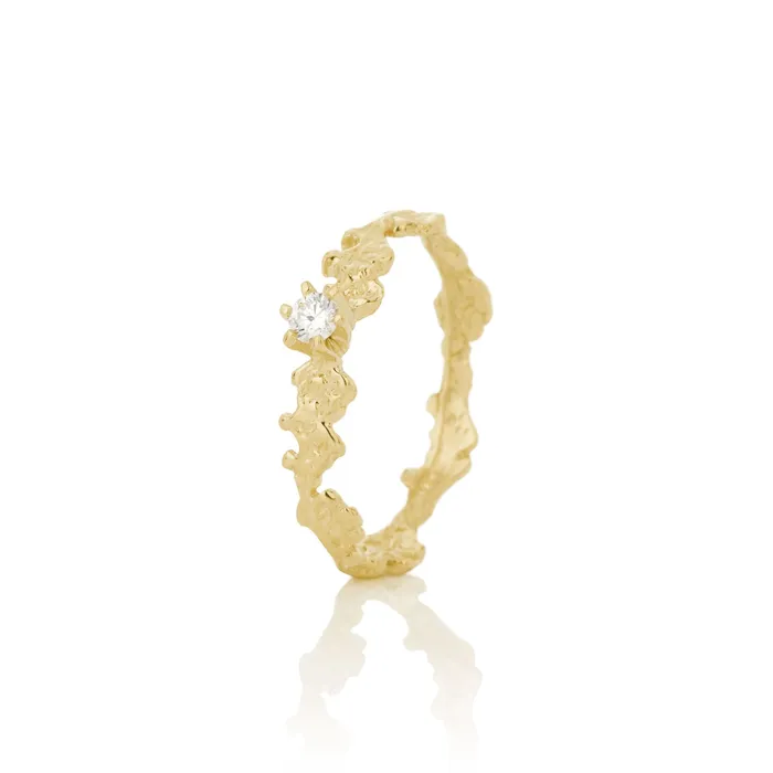 AURUM by Gubjrg Rings Womens diamond ring ERIKA