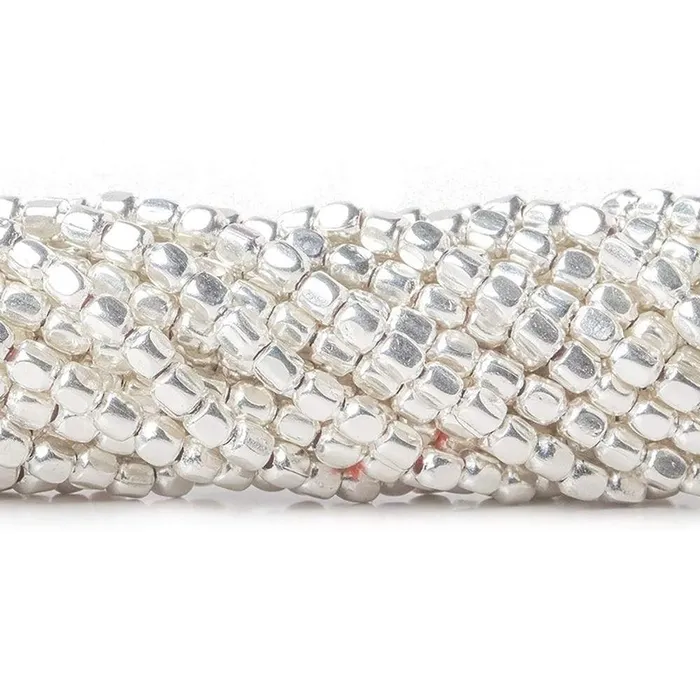 Beadsofcambaycom Rings 25mm Sterling Silver Plated Copper Shiny Cube 8 inch 78 pcs Beadsofcambaycom Rings 25mm Sterling Silver Plated Copper Shiny Cube 8 inch 78 pcs