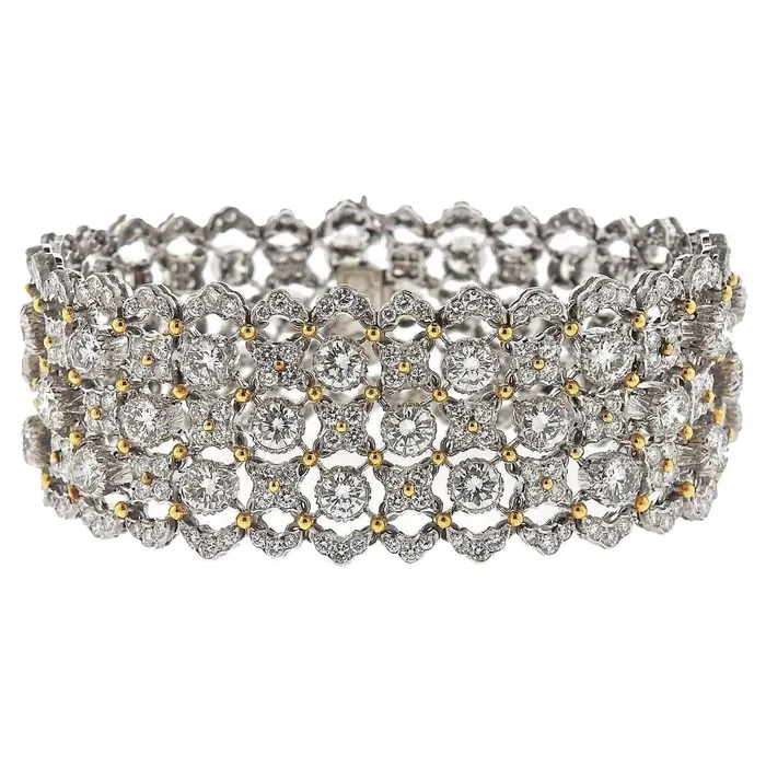 Bracelets Buccellati Buccellati Important 1921 Carat Diamond Gold Bracelet Bracelets Buccellati Buccellati Important 1921 Carat Diamond Gold Bracelet