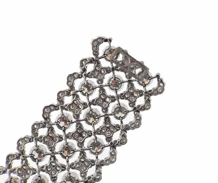 Bracelets Buccellati Buccellati Important 1921 Carat Diamond Gold Bracelet