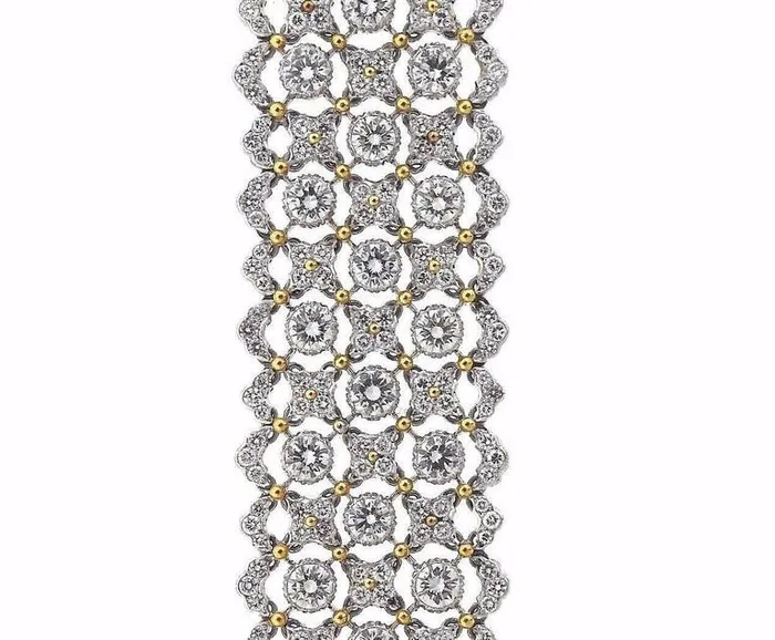 Bracelets Buccellati Buccellati Important 1921 Carat Diamond Gold Bracelet