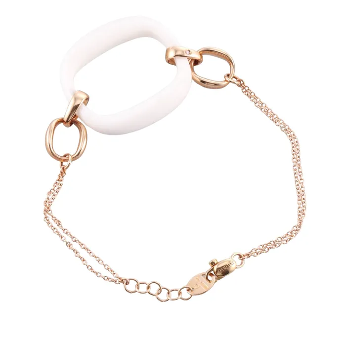 Bracelets Damiani Damiani Gold White Agate Bracelet