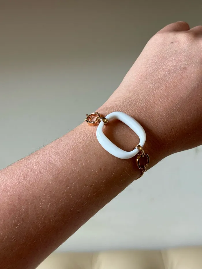 Bracelets Damiani Damiani Gold White Agate Bracelet