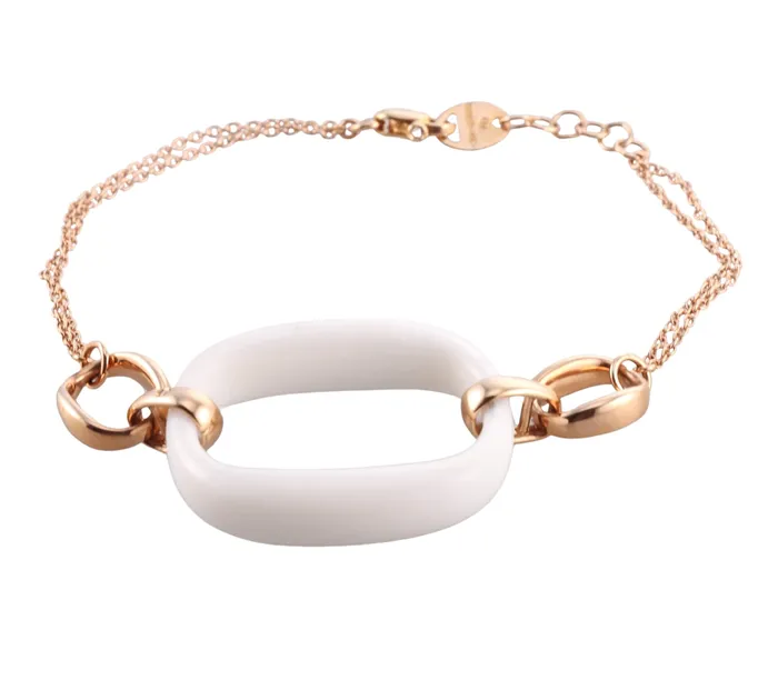 Bracelets Damiani Damiani Gold White Agate Bracelet