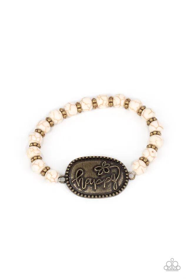 Bracelets Lively Landscape Brass Bracelet Jewelry by Bretta Paparazzi Accessories