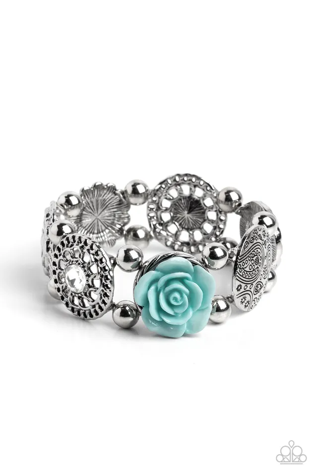 Bracelets Paparazzi Accessories Optimistic Oasis Blue Bracelet Jewelry by Bretta