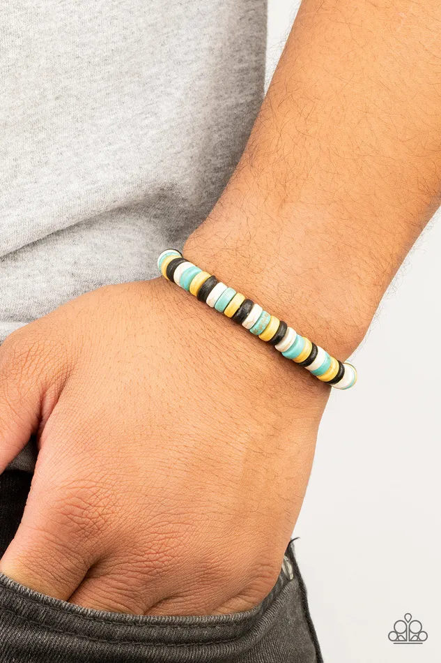 Bracelets Rural Rocker Blue Bracelet Jewelry by Bretta Paparazzi Accessories