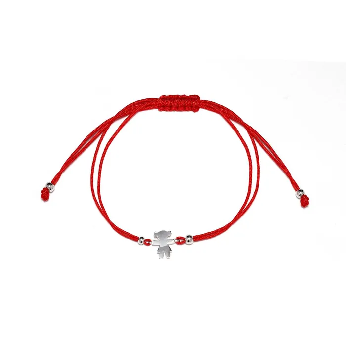 Bracelets Senso Gold Senso Gold Girl BRACELET with red thread and white gold girl Bracelets Senso Gold Senso Gold Girl BRACELET with red thread and white gold girl
