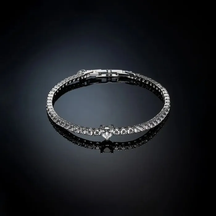 Chiara Ferragni Bracelets Womens Chiara Ferragni bracelet rhodiumplated with zircons 1615 cm