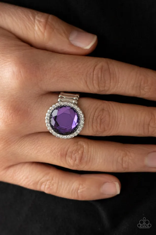 Crown Culture Purple Ring Jewelry by Bretta Paparazzi Accessories Rings