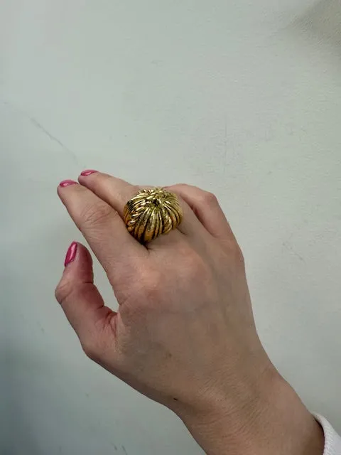 David Webb Rings David Webb Yellow Gold Dome Ring